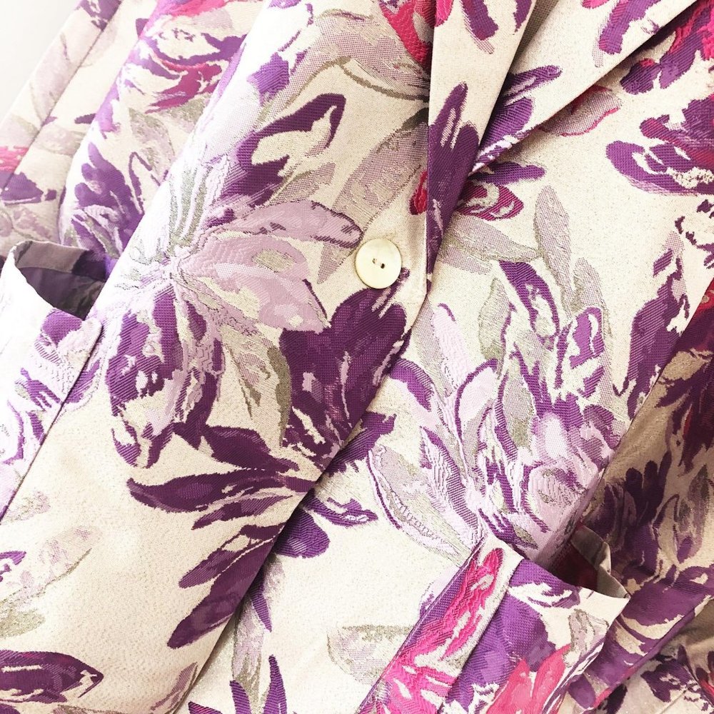NEW Heidi Daus Pink & Purple Shimmer Jacket Blazer - Picture 5 of 9